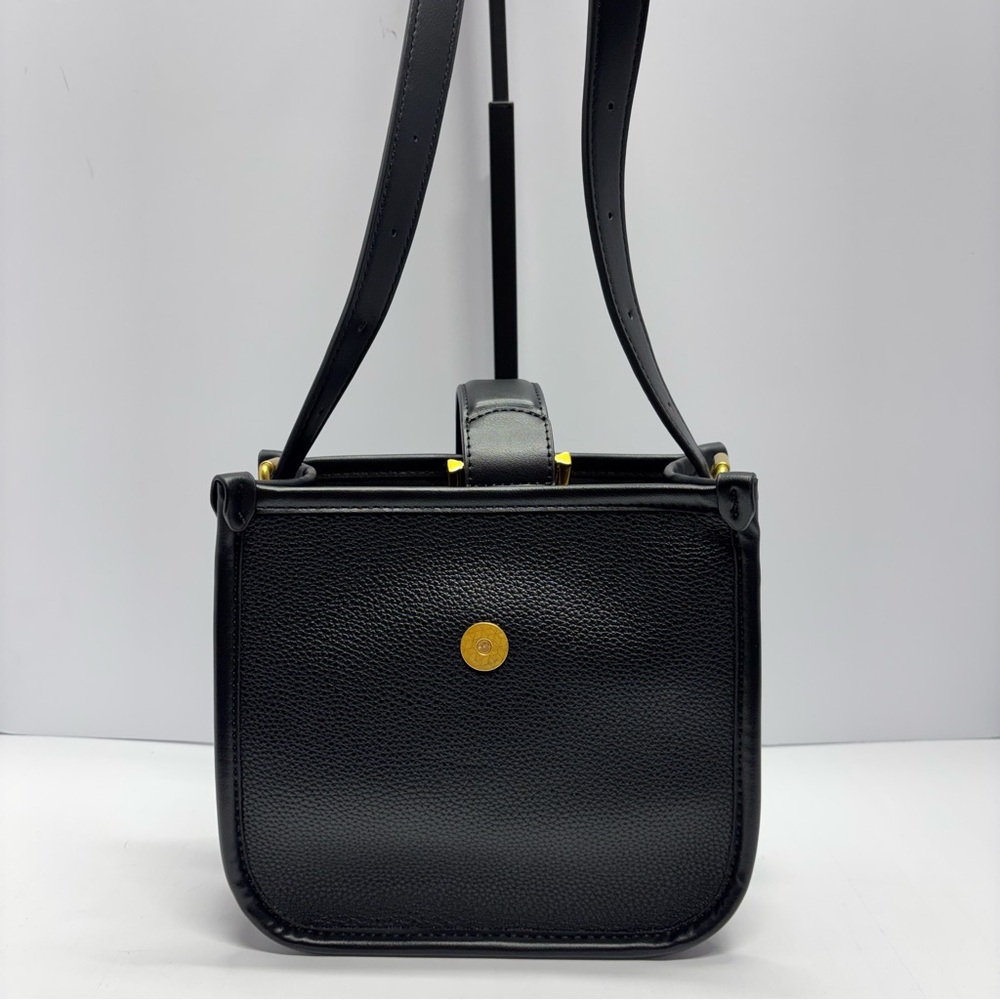 ✨Antik Kraft Black Crossbody Bag Gold Buckle Accent - Picture 6 of 14